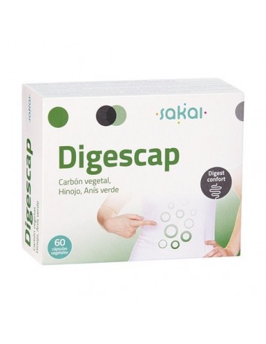 Digescap(Carb Veget)60 Caps X 450 Mg De Sakai