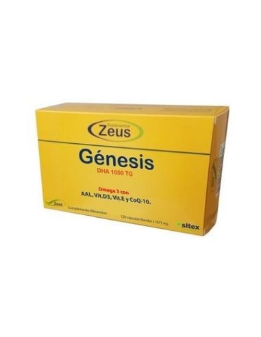 Genesis Dha Tg 1000 Omega 3 120 Cápsulas  Zeus