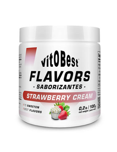 Saborizante Fresa Con Nata 100 Gr de Vit.O.Best