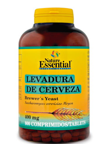 Levadura de cerveza 400 mg. 800 comprimidos de Nature Essential