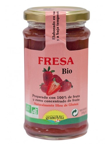 Preparado De Fruta De Fresa Bio, 240 G de Granovita