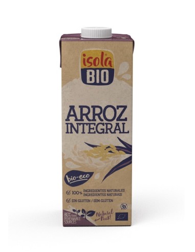 Bebida Vegetal De Arroz Integral 1Lt  6Uds. S/A Isola