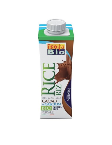 Bebida Vegetal De Arroz Con Cacao Calcio 250 Ml Bio Isola