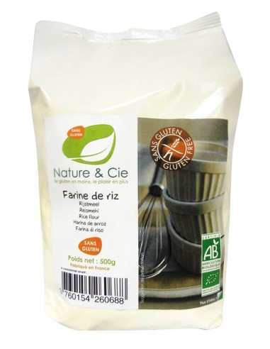 Harina De Arroz S/Gluten Bio 500G de Nature&Cie