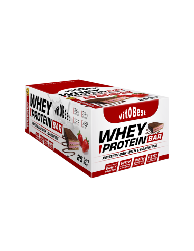 Caja Barrita Whey Protein Choco 35 Gr 25 Barritas de Vit.O.B