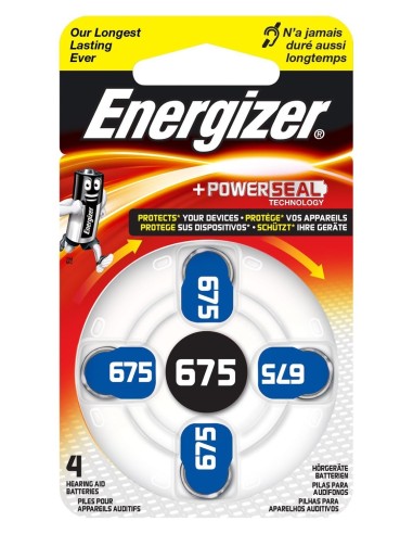 Pilas Para Audifono Ac675 4 Unidades Energizer