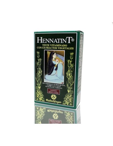 Hennatint Castaño Medio Caoba 120 Ml de Radhe Shyam