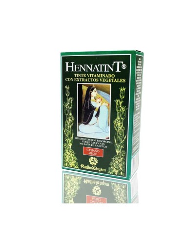 Hennatint Castaño Medio 60 Ml de Radhe Shyam