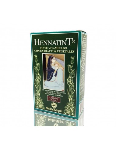 Hennatint Castaño Oscuro 60 Ml de Radhe Shyam