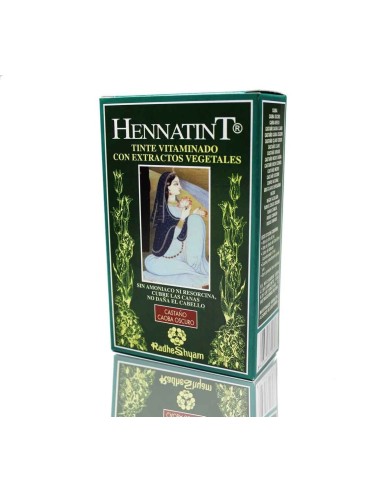 Hennatint Castaño Caoba Oscuro 120 Ml de Radhe Shyam