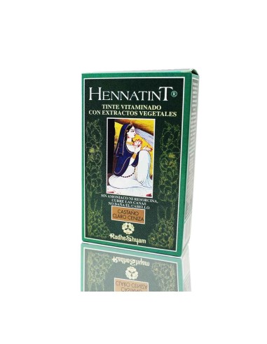 Hennatint Castaño Claro Ceniza 120 Ml de Radhe Shyam