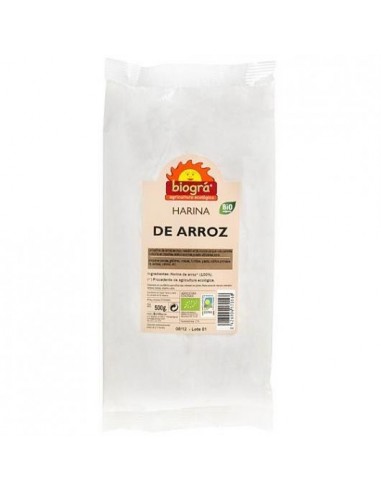 Harina De Arroz Integral 500 Gramos Bio Biogra