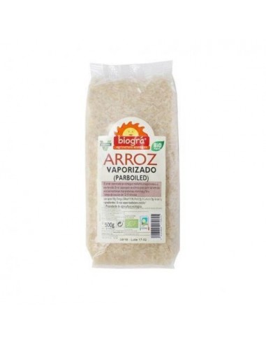 Arroz Vaporizado Precocido 500 Gramos Bio Biogra