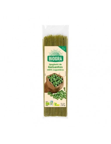 Espagueti De Guisantes 250 gramos Bio Vegan de Biogra