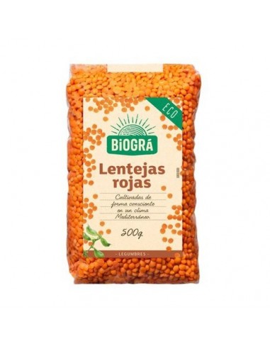 Lentejas Rojas 500G Biogra Bio (Para Pures) de Biográ (Sorri