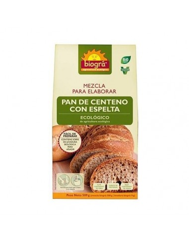 Mezcla Para Hacer Pan De Centeno 510G Biogra de Biográ (Sorr