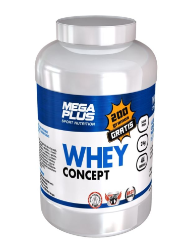 Whey Concept  Choco (200G Gratis) 2kg de Mega Plus