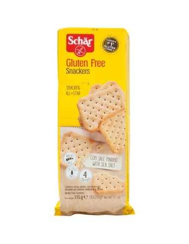 Snackers Galletas Saladas 115 Gramos Sg Schar