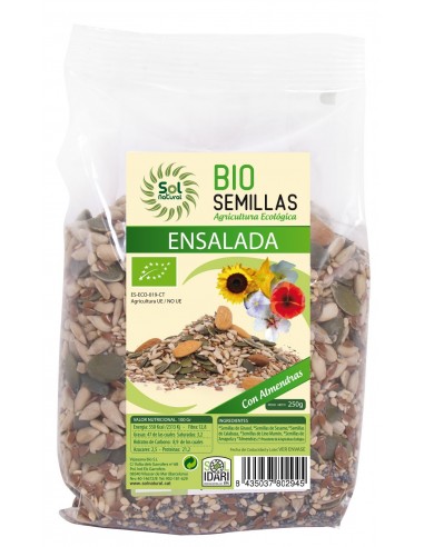 Mix Semillas Para Ensaladas Bio 250 Gramos  Sol Natural