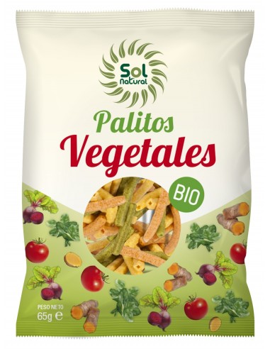 Palitos Vegetales Bio 70 Gramos  Sol Natural