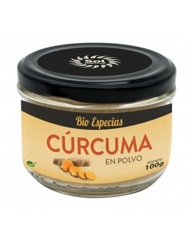 Cúrcuma En Polvo Bio 100 Gramos  Sol Natural