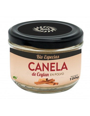 Canela De Ceylan En Polvo Bio 100 Gramos  Sol Natural