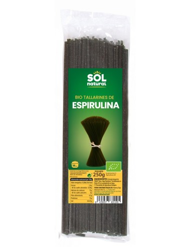 Tallarines Con Espirulina Bio 250 Gramos  Sol Natural