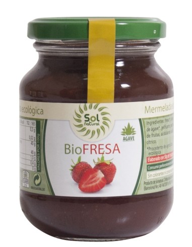 Fresa Con Agave Bio 330 Gramos  Sol Natural