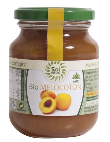 Melocotón Con Agave Bio 330 Gramos  Sol Natural