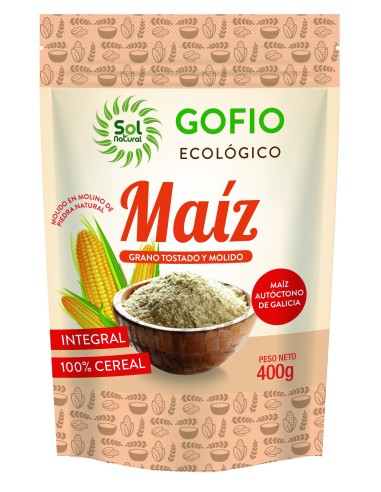 Gofio De Maíz Integral Bio 400 Gramos  Sol Natural