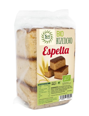 Bizcocho De Espelta Bio 300 Gramos  Sol Natural