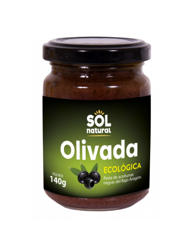 Olivada Negra Bajo Aragón Bio 140 Gramos  Sol Natural