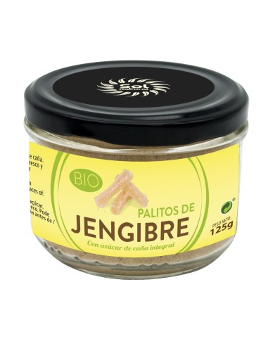 Palitos De Jengibre Bio 125 Gramos  Sol Natural