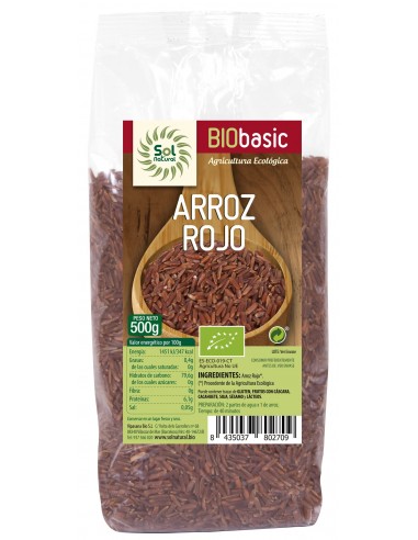 Arroz Rojo Bio 500 Gramos  Sol Natural