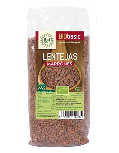 Lentejas Marrones Bio 500 Gramos  Sol Natural