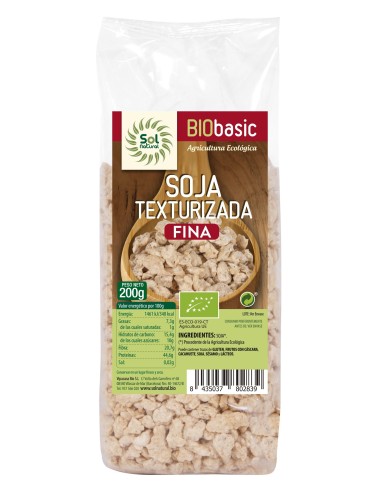 Soja Texturizada Fina Bio 200 Gramos  Sol Natural