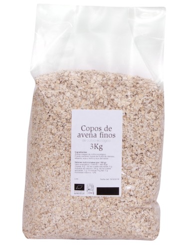 Copos De Avena Finos Bio 3 Kg Sol Natural