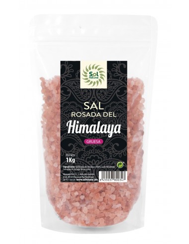 Sal Gruesa Rosada Del Himalaya  1 Kilo Sol Natural