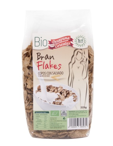 Bran Flakes Con Salvado Bio 225 Gramos  Sol Natural