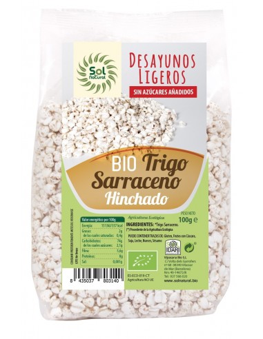 Trigo Sarraceno Hinchado Bio 100 Gramos  Sol Natural