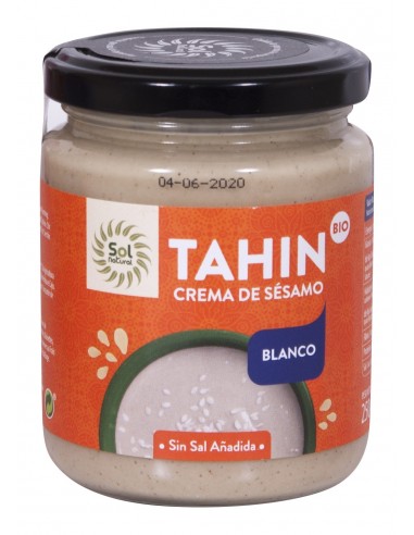 Tahín Blanco Pequeño Bio 250 Gramos  Sol Natural