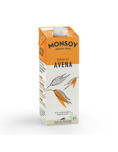 Bebida Vegetal De Avena 1Lt 6Uds. Bio Monsoy