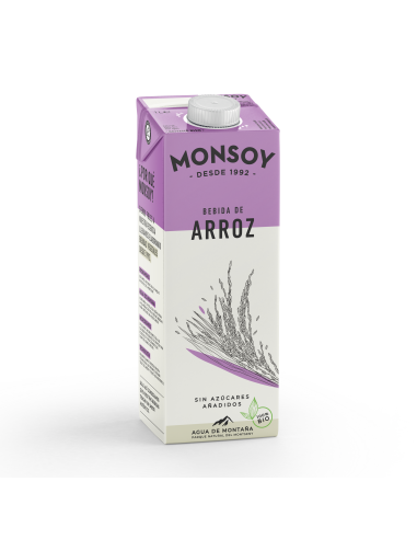 Bebida Vegetal De Arroz 1Lt 6Uds. Bio Monsoy