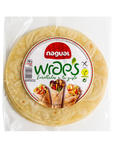 Wrap'S Sin Gluten Bio 240 g - 6/U de Nagual