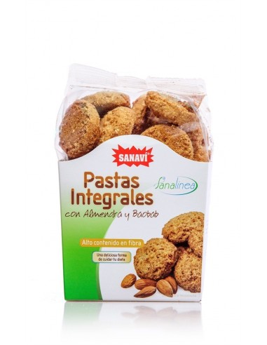 Pastas Integr Almendra 300 Gr de Sanavi