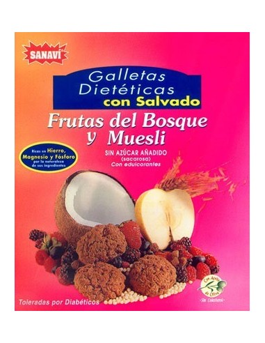 Galletas Frutas Bosque 200 Gr de Sanavi