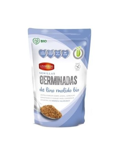 Semillas De Lino Germinadas Molidas 200Gr. Bio de Linwoods