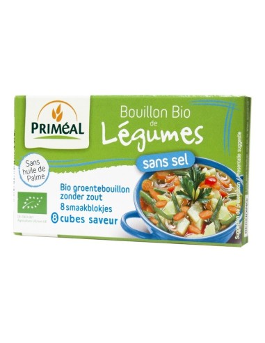 Caldo Verduras Legumes Sin Sal Primeal 8X9G de Primeal