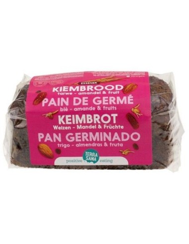 Pan Germinado De Trigo Frutas & Almendras 400 G de Terrasana