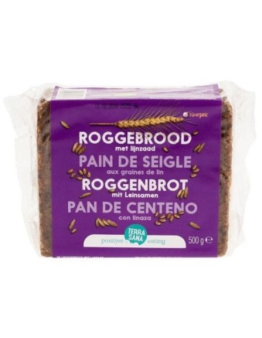 Pan Integral De Centeno Con Lino 500 G de Terrasana